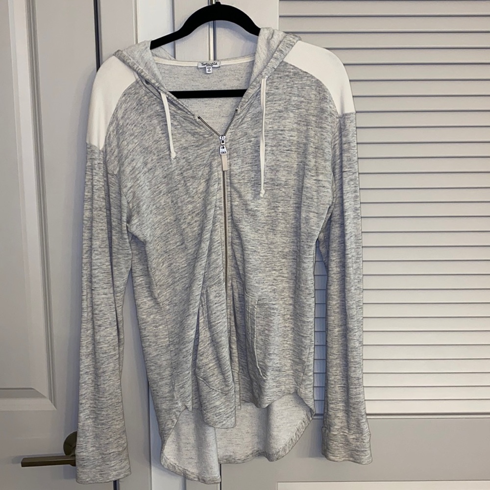 splendid zip up sweat jacket